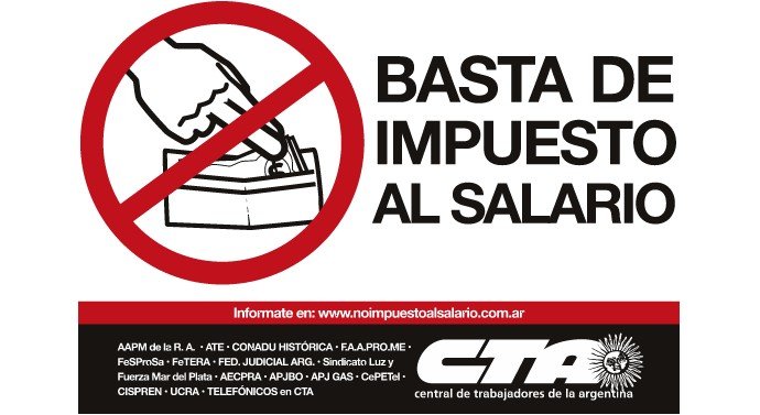 ADHESION PARO 31/03. EL SALARIO NO ES GANANCIA