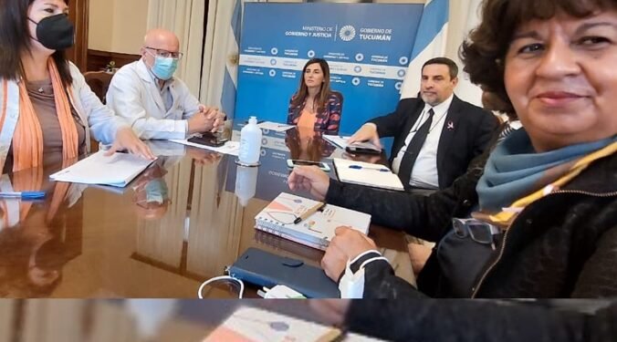 Reunión de SiTAS en el Ministerio de Gobierno para tratar puntos de la última Acta Acuerdo Paritaria